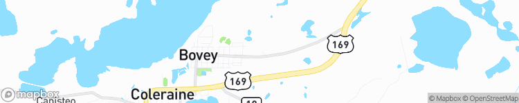 Bovey - map