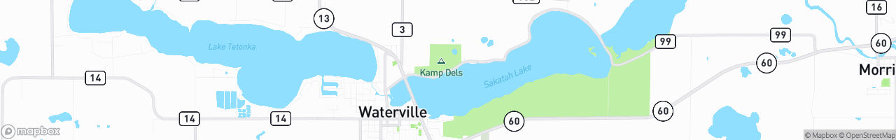 Kamp Dels - map