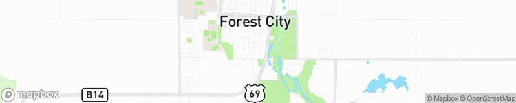 Forest City - map