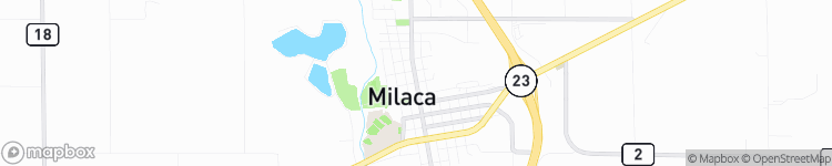 Milaca - map