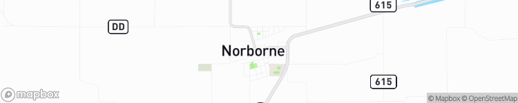 Norborne - map