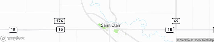 Saint Clair - map
