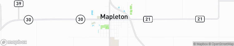 Mapleton - map