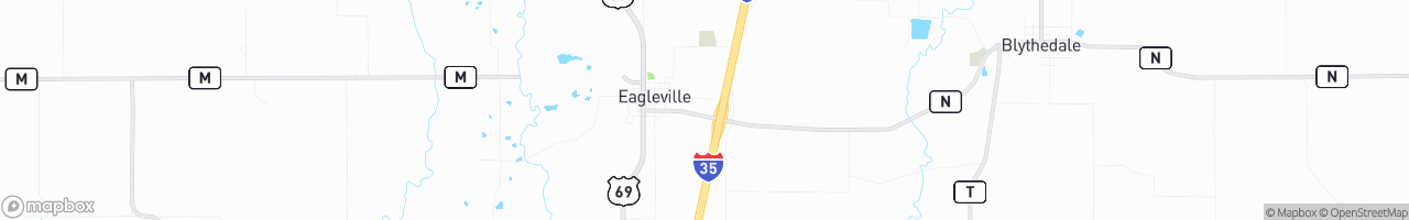 Eagleville Truck Stop - map