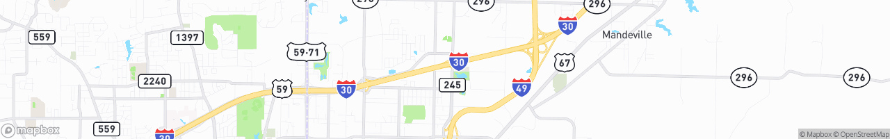 Camp I-30 Truck Stop (BP) - map