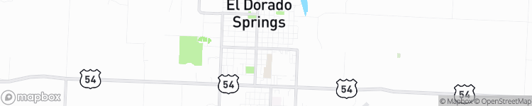 El Dorado Springs - map