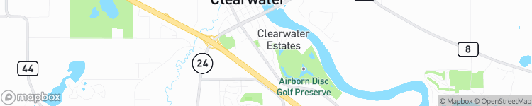 Clearwater - map