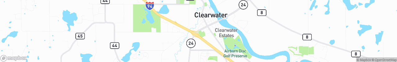 Petro Clearwater Fuel Island - map