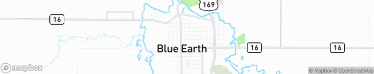 Blue Earth - map
