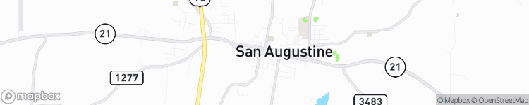 San Augustine - map