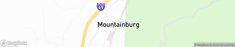 Mountainburg - map