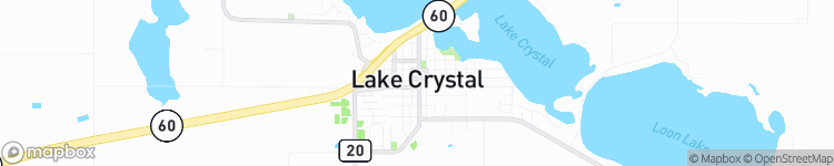 Lake Crystal - map