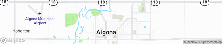 Algona - map