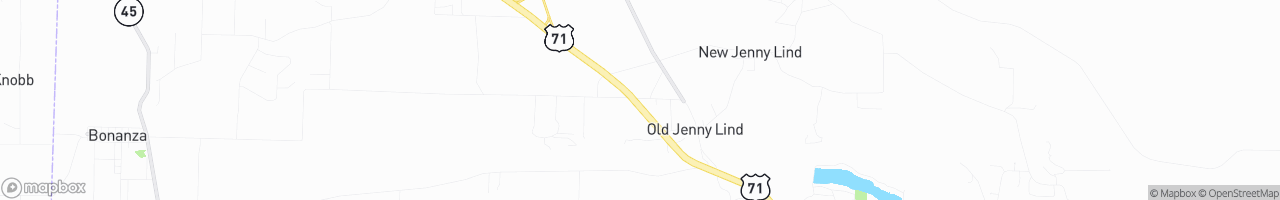 Jenny Lind Express - map