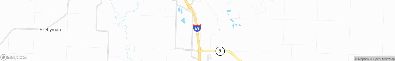 Weigh Station Harrisonville NB - map
