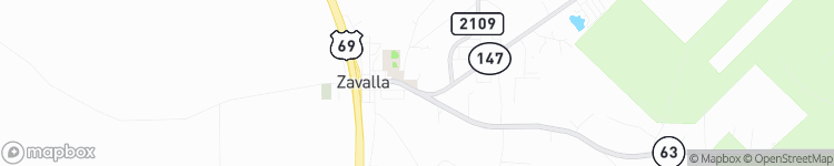 Zavalla - map