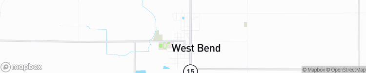 West Bend - map