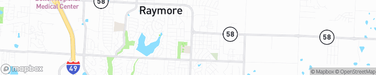 Raymore - map