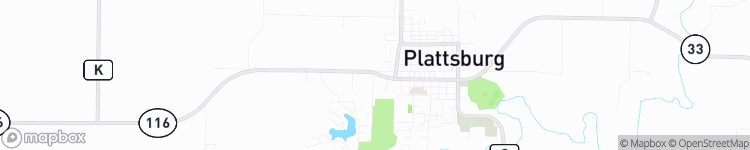 Plattsburg - map