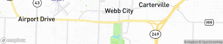 Webb City - map