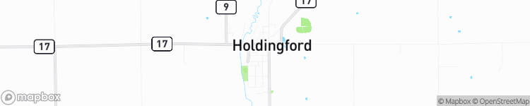 Holdingford - map