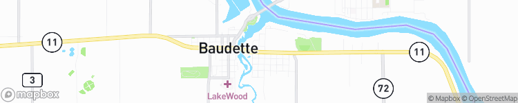 Baudette - map