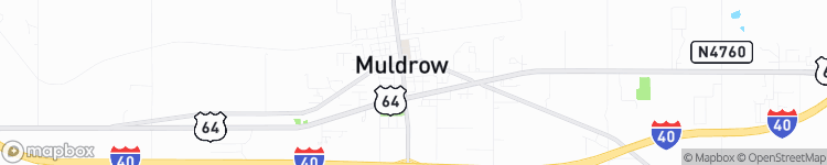 Muldrow - map