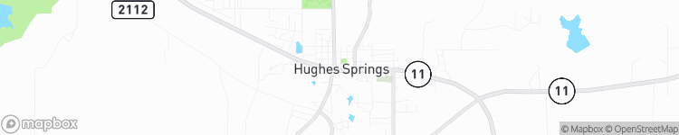 Hughes Springs - map