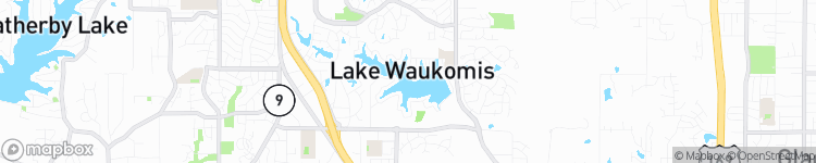 Lake Waukomis - map
