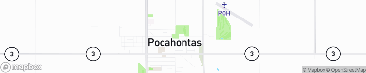 Pocahontas - map