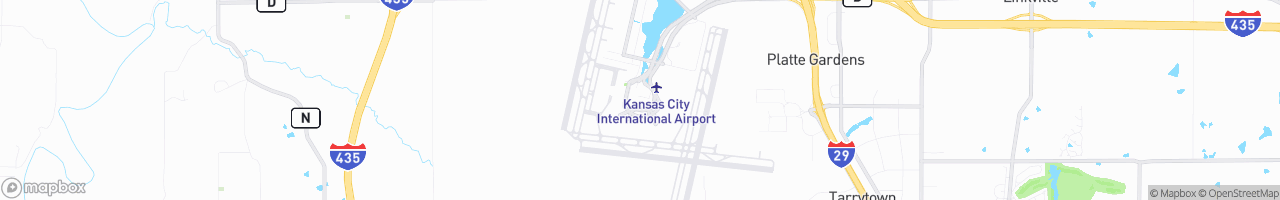 Kansas City International Airport - map