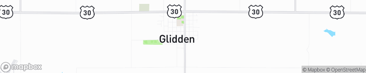 Glidden - map