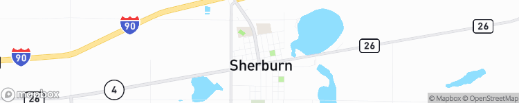 Sherburn - map