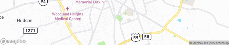 Lufkin - map