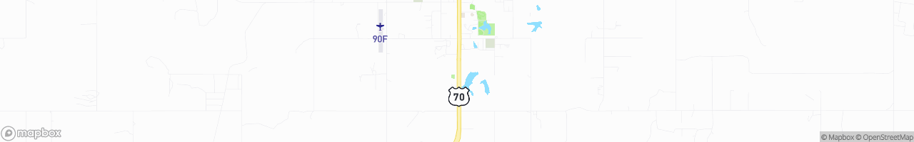 Choctaw Travel Plaza - map
