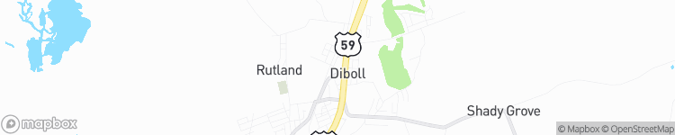 Diboll - map