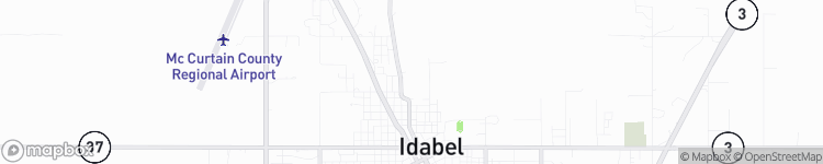 Idabel - map