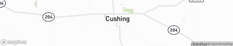 Cushing - map