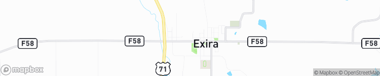 Exira - map