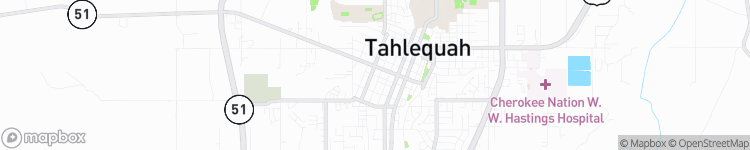 Tahlequah - map