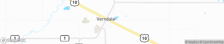 Verndale - map