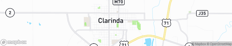Clarinda - map