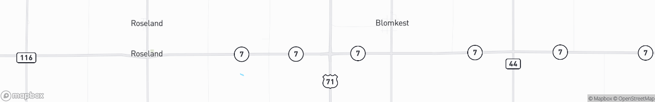Mel's 7 71 Truck Stop (Spur) - map