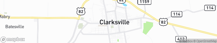 Clarksville - map