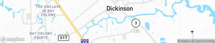 Dickinson - map