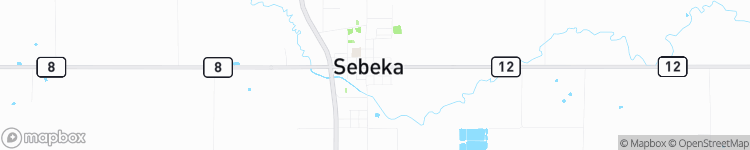 Sebeka - map