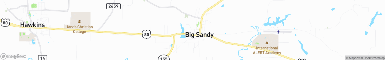 Big Sandy - map