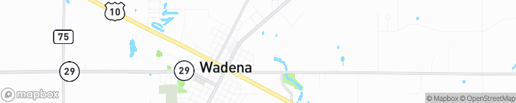 Wadena - map
