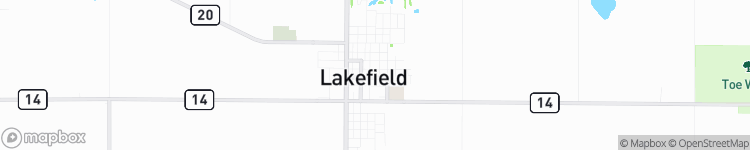 Lakefield - map