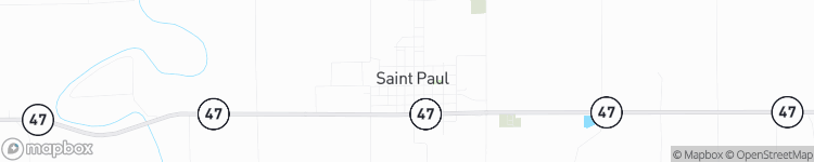 Saint Paul - map